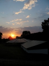 Východ slunce na rančem - léto 2014