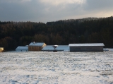 Pohled na ranč z pastvin - prosinec 2012 Pohled na ranč z pastvin - prosinec 2012