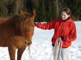 Dobře odvedená práce - spokojený kůň i panička :)