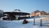Pohled na ranč z příjezdové cetsy_30.12.2010 Pohled na ranč z příjezdové cetsy_30.12.2010